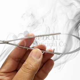 Castroviejo Ultra Fine Needle Holder, 14.5 cm, Without Catch Curved
