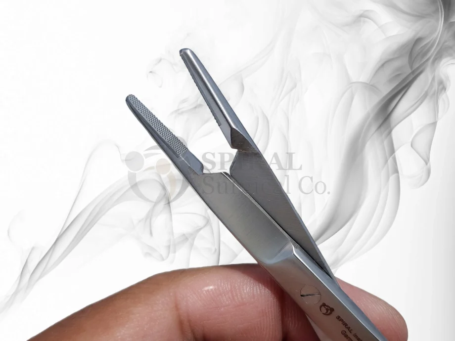 Surginstruments Mathieu Olsen Hegar Needle Holder – 5.5", Tungsten Carbide Jaws, German Pattern, Surgical Dental