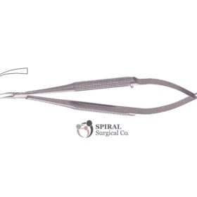 barraquer-needle-holder-07-08-11 Barraquer Needle Holder, Round Handle, Curved, Without Catch