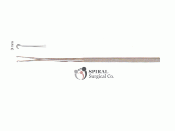 Barsky Skin Hook, 15cm, Sharp - 2 Prongs