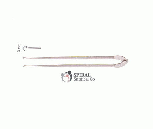 humby-swivel-hook-15-18-11 Humby Swivel Skin Hook, 11.5cm, 2 Prongs