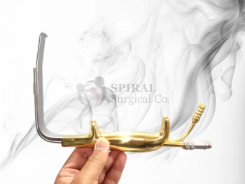 Tebbetts Fiber Optic Retractor With Teeth, 18.5cm 130mmX25mm (2)