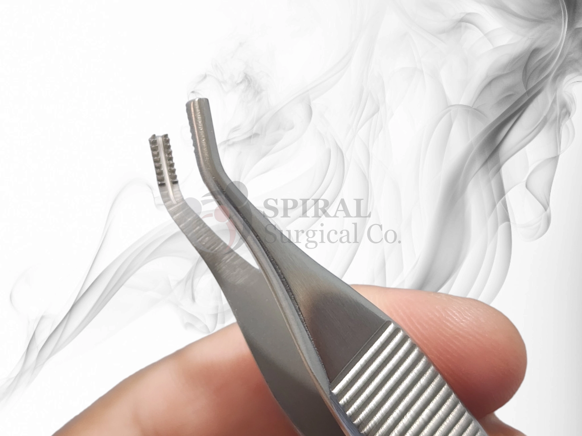 Adson Brown Delicate Tissue Forceps, 9X9 Teeth, Curved