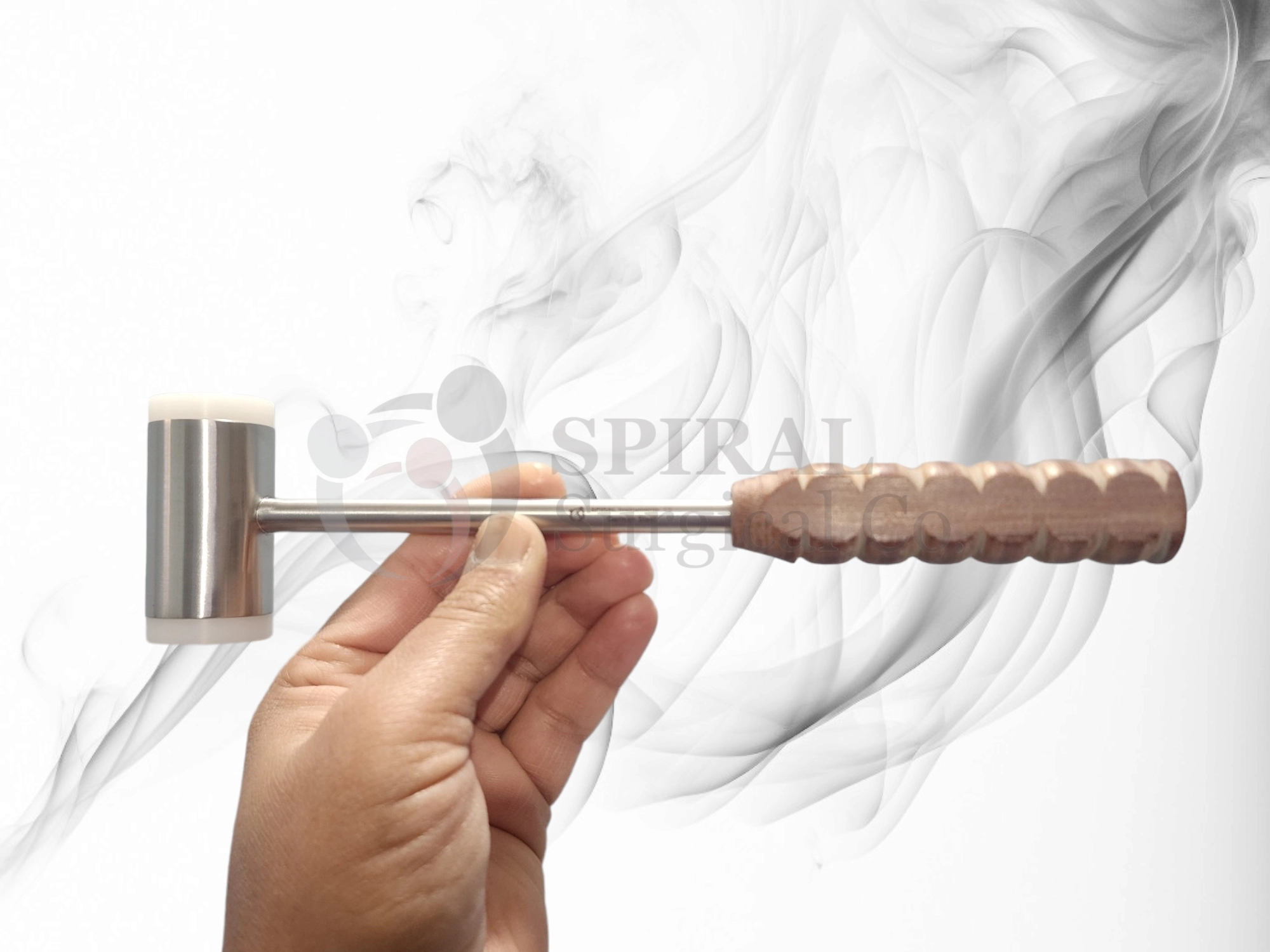 Mallet, 24 cm, Solid Steel Head, Plastic facing, 215 grams, 30 mm diameter Mallet, 24 cm, Solid Steel Head, Plastic facing, 215 grams, 30 mm diameter