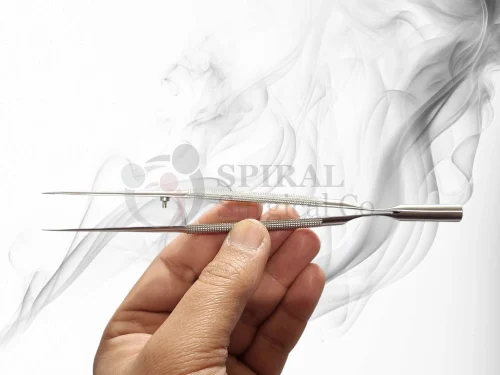 Micro Forceps, Straight, 8mm Round Handle - 18cm Micro Forceps, Straight, 8mm Round Handle - 18cm