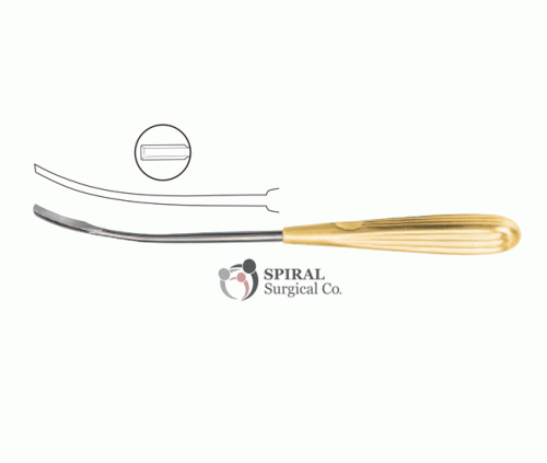 Frontotemporal Dissector 22.5cm, Curved