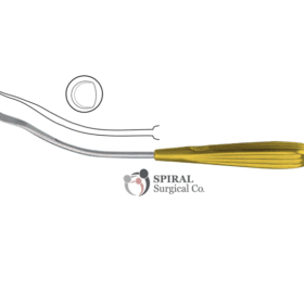 Midface-Fascia-Dissector-34.06.23 Shaper (Langenbeck) Frontoglabellar Dissector, Rigid 26cm - 10mm Wide, Slightly Curved