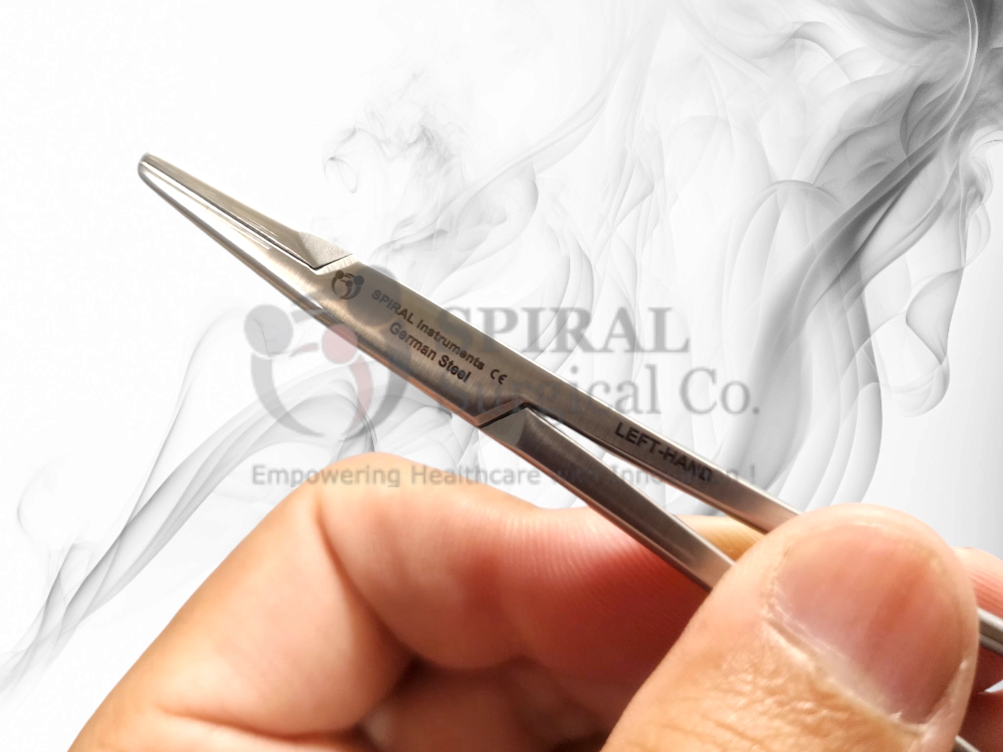 Crile Wood T.C. Needle Holder, LEFT HANDED, 15cm (3)