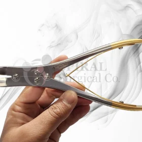 Wire Cutter T.C, Double Action, Light Curved, 18cm