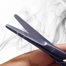 Mayo Operating Scissors, Straight, 14cm, Titanium-BlueLine