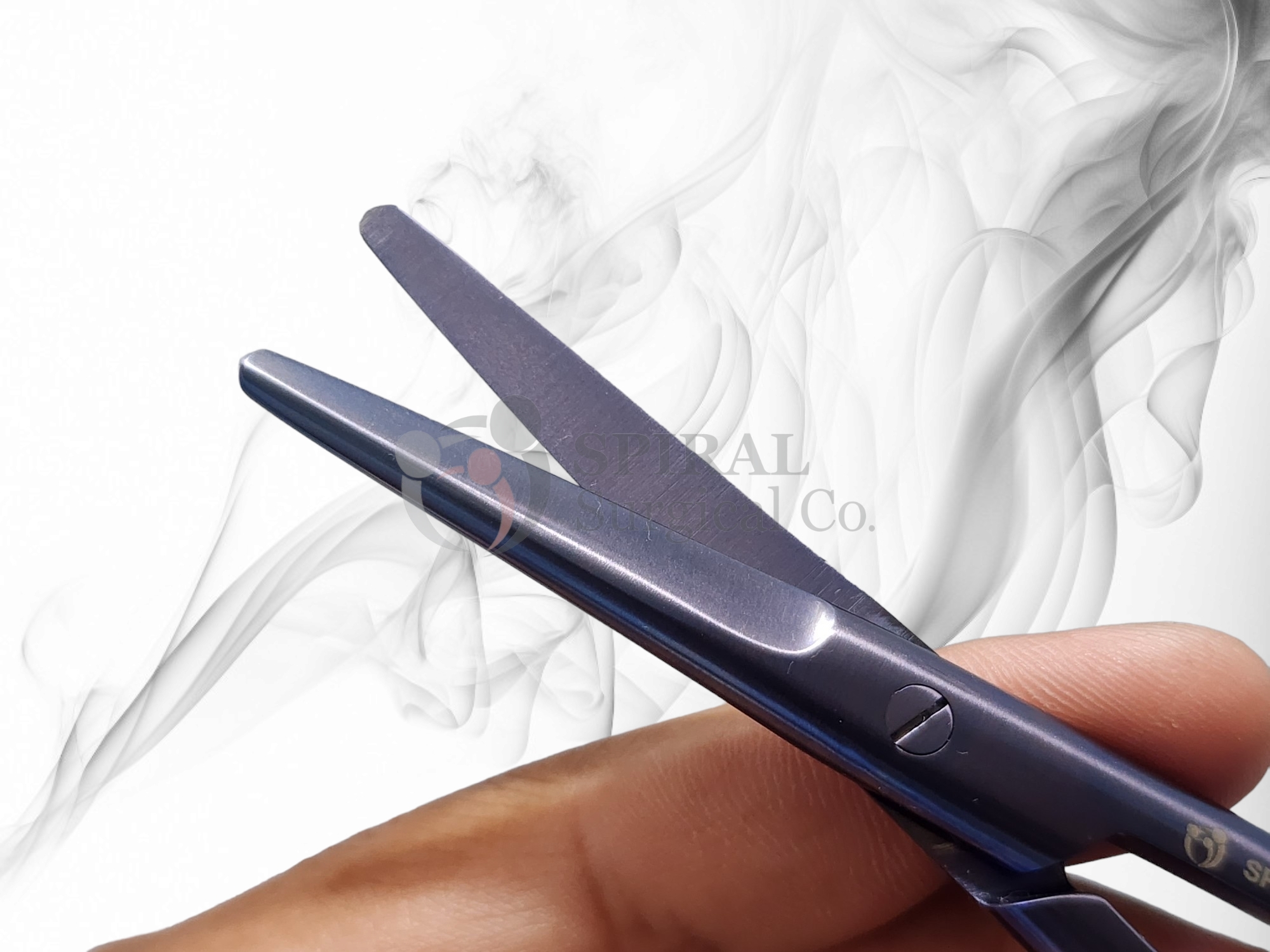 Mayo Operating Scissors, Straight, 14cm, Titanium-BlueLine