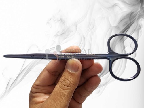 Metzenbaum Dissecting Scissors, 15cm, Straight, Titanium-BlueLine Metzenbaum Dissecting Scissors, 15cm, Straight, Titanium-BlueLine
