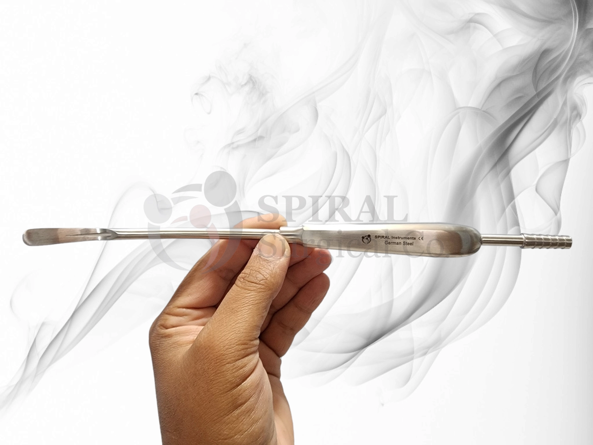 Daniel Suction Scalp Elevator, 26cm, Slightly Curved Daniel Suction Scalp Elevator, 26cm, Slightly Curved
