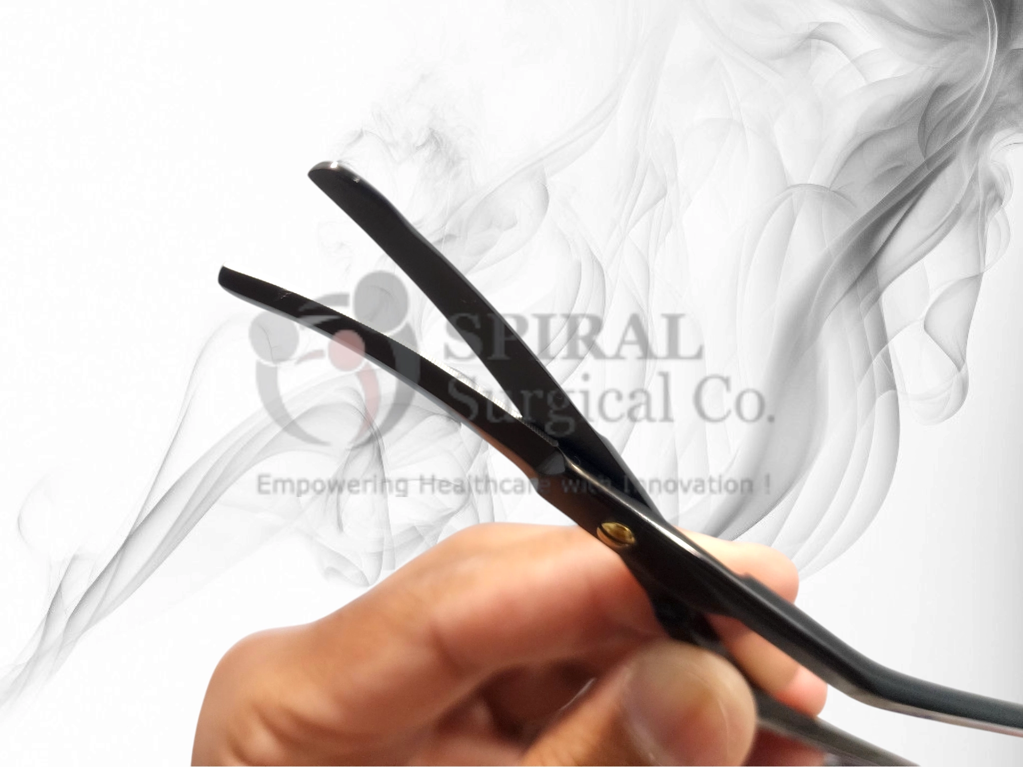 Wilkinson Face Lift Scissors, Saber Back, Double Curved, 19cm, Black Line (5)