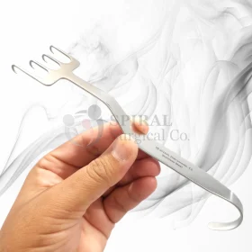 Freeman Facelift Retractor, Bent Neck, 4 Sharp Prongs 38mm Wide (2) Freeman Facelift Retractor, Bent Neck, 4 Sharp Prongs 38mm Wide (2)