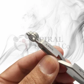 Nerve And Tendon Holding Forceps, Straight, Cross Action, Flat Handle,11.5cm Length 6.0mm (3)