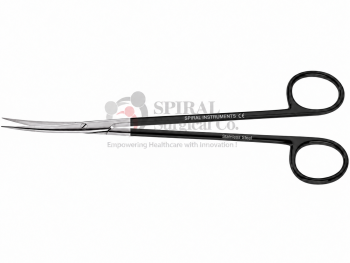 Black scissors with custom laser engraving